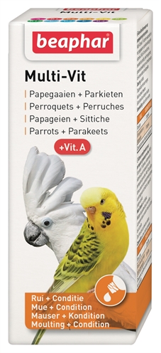 Beaphar multi-vit papegaai en grote parkieten (50 ML)