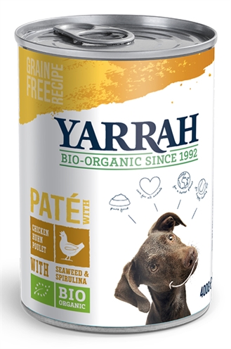 Yarrah dog blik pate met kip (12X400 GR)