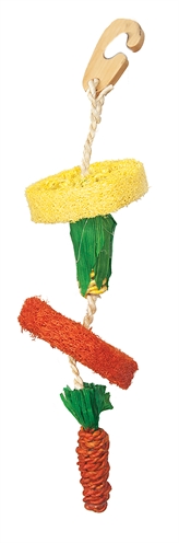 Happy pet natural loofah hangspeelgoed (30 CM)