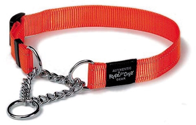 Rogz for dogs lumberjack choker oranje (25 MMX43-73 CM)