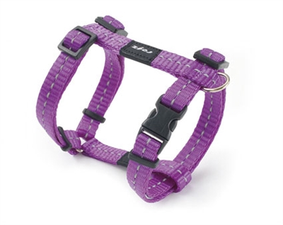 Rogz for dogs nitelife tuig paars (11 MMX20-36 CM)