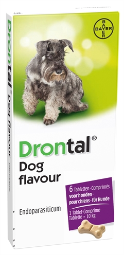 Bayer drontal tasty ontworming hond (6 TABLETTEN)