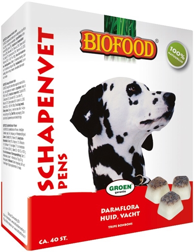 Biofood schapenvet maxi bonbons pens (40 ST)
