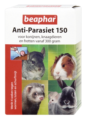 Beaphar anti-parasiet 150 knaagdier (4 PIP)
