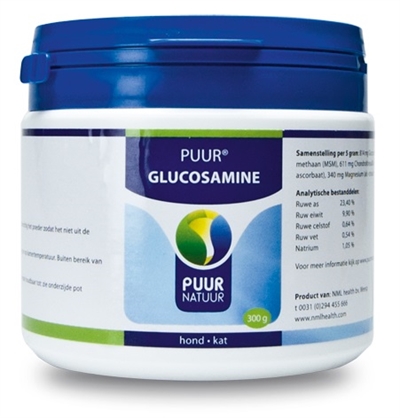 Puur glucosamine voor de hond en kat (300 GR)