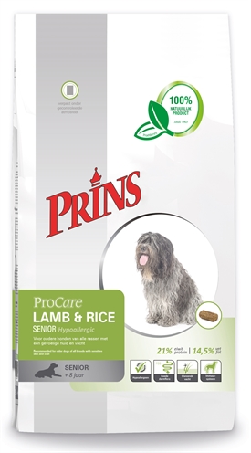 Prins procare lam / rijst senior hypoallergeen (15 KG)