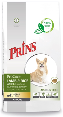 Prins procare croque lam / rijst senior hypoallergeen (10 KG)