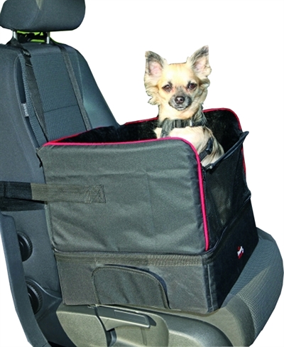 Trixie autostoel voor kleine honden zwart (45X38X37 CM)