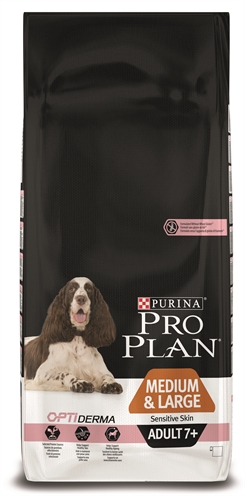 Pro plan dog adult medium / large 7+ sensitive skin (14 KG)