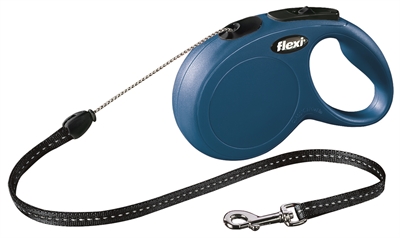 Flexi rollijn classic cord blauw (S 8 MTR)