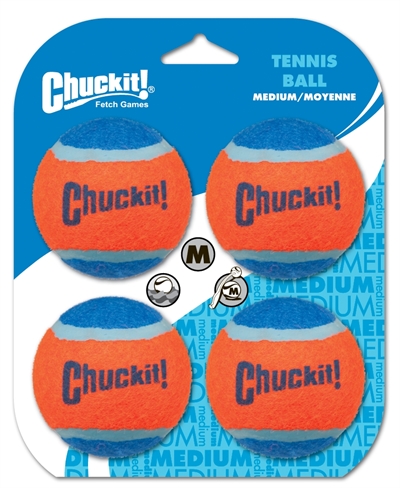 Chuckit tennisbal (MEDIUM 6 CM 4 ST)