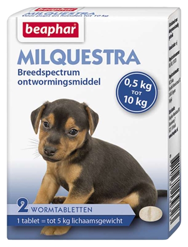 Beaphar milquestra kleine hond / pup (2 TBL)
