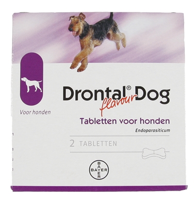 Bayer drontal tasty ontworming hond (2 TABLETTEN)