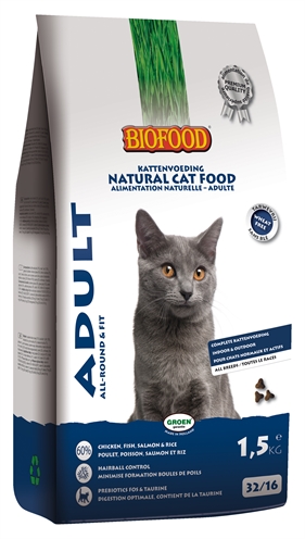 Biofood cat adult all-round & fit (1,5 KG)