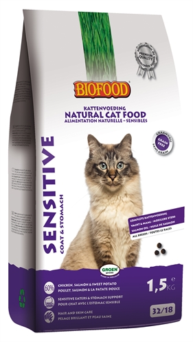 Biofood cat sensitive coat & stomach (1,5 KG)