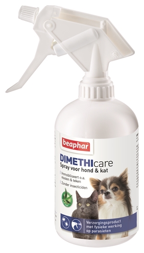 Beaphar dimethicare spray hond / kat tegen vlooien en teken (500 ML)