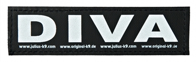 Julius k9 labels voor power-harnas / tuig diva (SMALL)