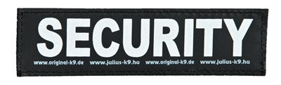 Julius k9 labels voor power-harnas / tuig security (LARGE)