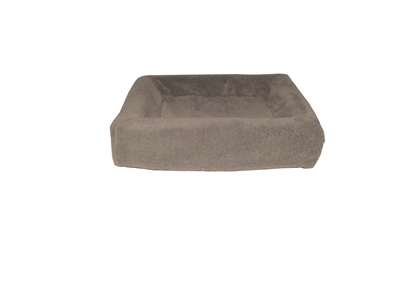 Bia bed fleece overtrek hondenmand taupe (BIA-50 60X50X12 CM)