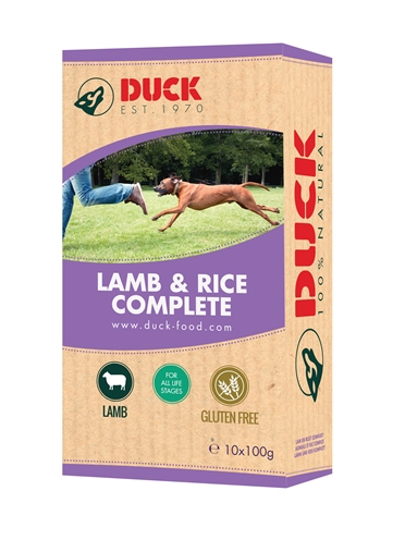 Duck lam/rijst compleet (8X1 KG)