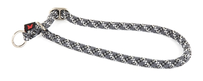 Halsband semi choker reflecterend grijs (13 MM-65 CM)