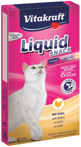 Vitakraft cat liquid snack kip & taurine (6 ST)