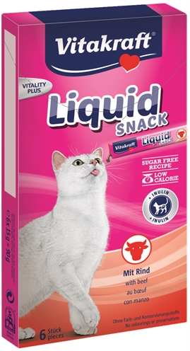 Vitakraft cat liquid snack rund & inuline (6 ST)