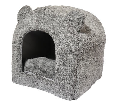 Rosewood kattenmand iglo teddy grijs (38X38X40 CM)