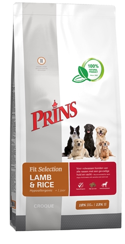 Prins fit selection lamb & rice (15 KG)