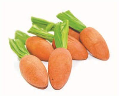 Happy pet carrot nibblers knaaghout (8X3X3 CM 6 ST)