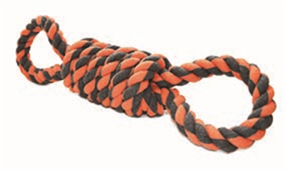 Happy pet nuts for knots extreme spoel 8 vorm tugger grijs / oranje (55X11X11 CM)