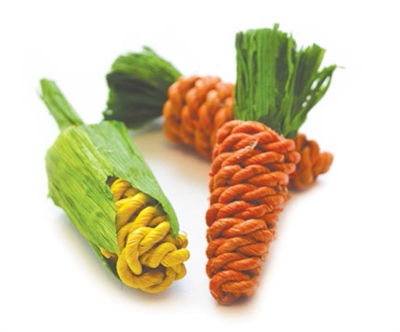 Happy pet sisal wortels en mais mini (10X3X3 CM 3 ST)