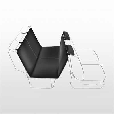 Trixie autodeken katoen / polyester zwart (160X145 CM)