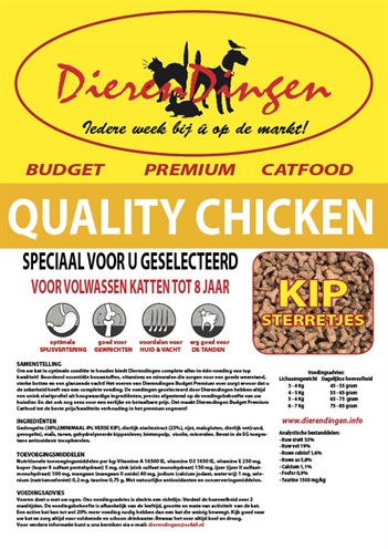 Budget premium catfood quality chicken (15 KG)