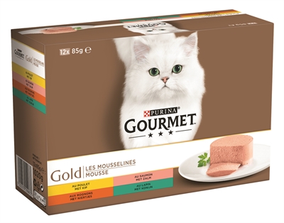 Gourmet gold 12-pack fijne mousse (12X85 GR)
