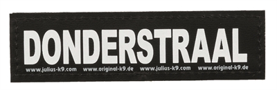 Julius k9 labels voor power-harnas/tuig donderstraal (LARGE)