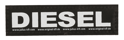 Julius k9 labels voor power-harnas/tuig diesel (SMALL)