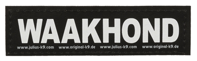 Julius k9 labels voor power-harnas/tuig waakhond (LARGE)