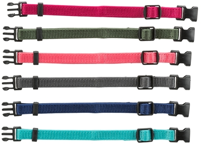 Trixie puppy halsbandset bruin / beige / grijs / roze / blauw / oranje (22-35 CM 6 ST)
