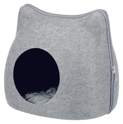 Trixie relax iglo kat vilt grijs (38X37X35 CM)