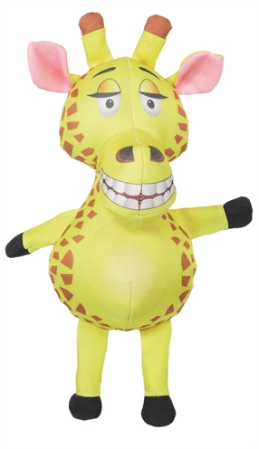 Safari giraf van stevig nylon geel (30 CM)