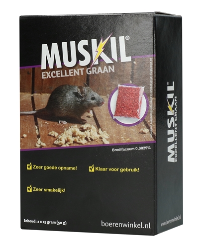 Muskil excellent graan muis (2X25 GR)