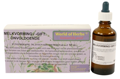 World of herbs fytotherapie onvoldoende melkvorming /-gift (50 ML)