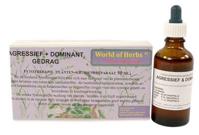 World of herbs fytotherapie agressief / dominant gedrag (50 ML)