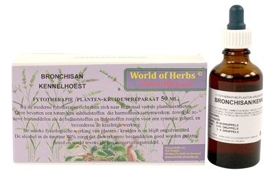 World of herbs fytotherapie bronchisan kennelhoest (50 ML)