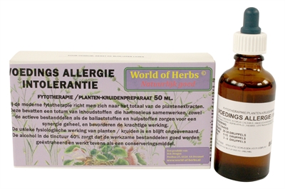 World of herbs fytotherapie voedingsallergie / intolerantie (50 ML)