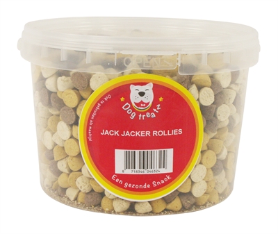 Dog treatz jack jackers rollies mix (1700 GR 3 LTR)