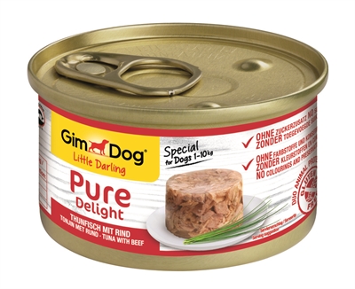 Gimdog little darling pure delight tonijn / rund (12X85 GR)