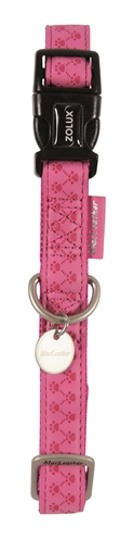 Macleather halsband roze (20 MMX35-50 CM)