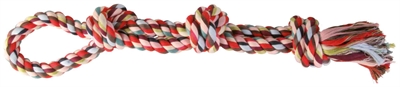 Trixie werp flostouw 3-knoop multicolor (60 CM)